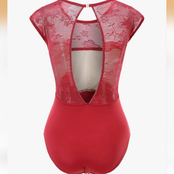 2/$20 Red Lace Bodysuit - Picture 5 of 5